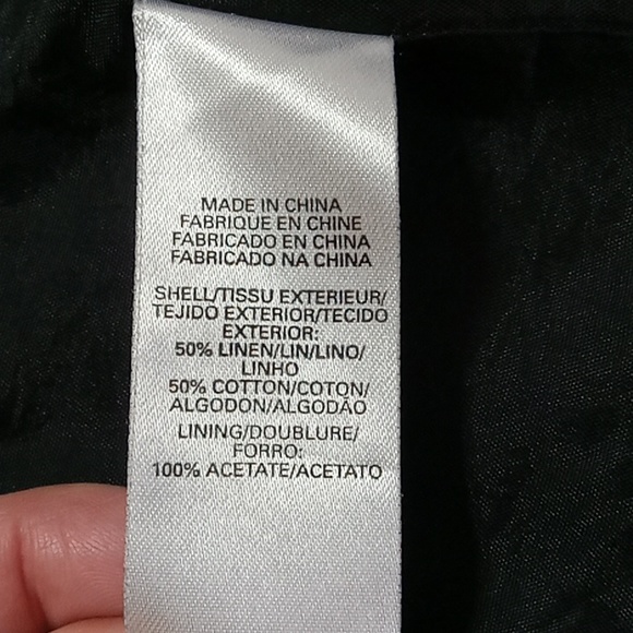 FRENCH CONNECTION 8 Women BLAZER JACKET Used Preowned Work Casual BLACK - Picture 9 of 11